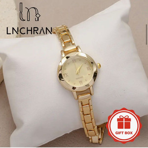 골드 여성용 메탈 시계