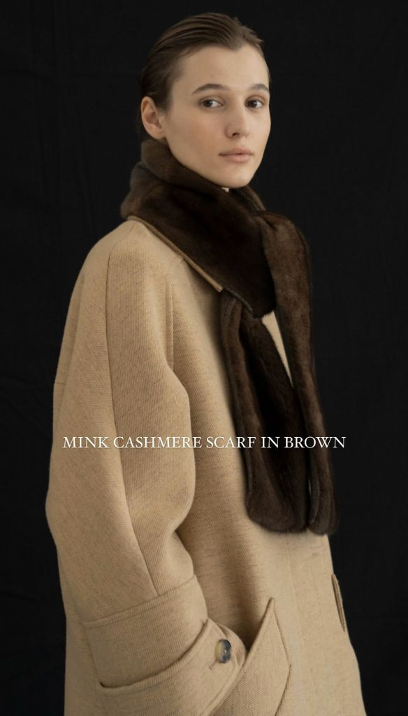 원모어띵 밍크 캐시미어 머플러 스카프 목도리--1