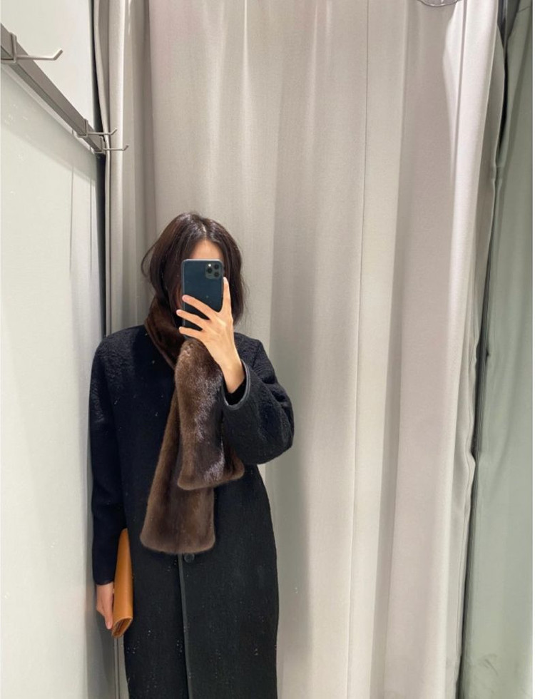 원모어띵 밍크 캐시미어 머플러 스카프 목도리--2