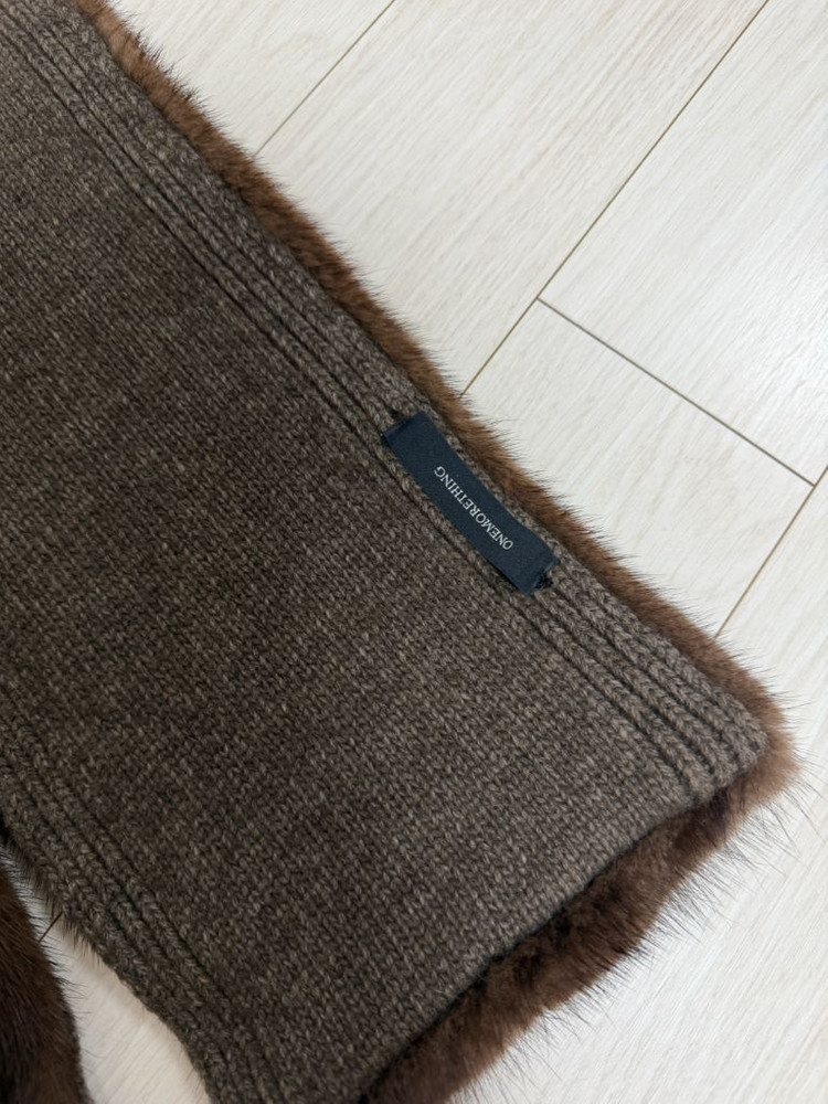 원모어띵 밍크 캐시미어 머플러 스카프 목도리--6