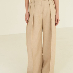 모한 린넨와이드투턱팬츠 이미지