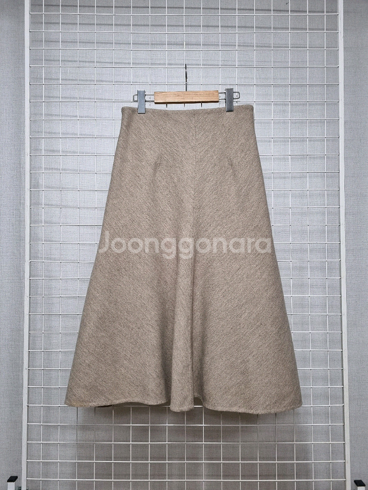 랑방 플레어 모직스커트--1