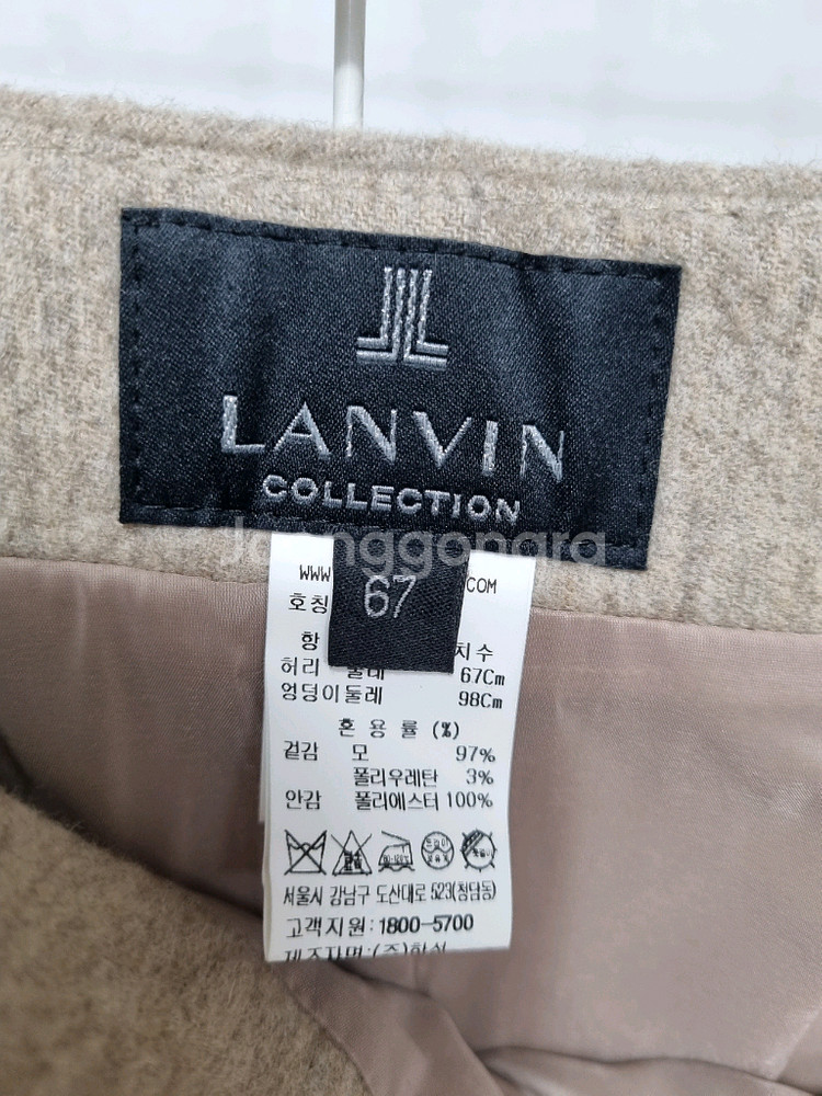 랑방 플레어 모직스커트--5