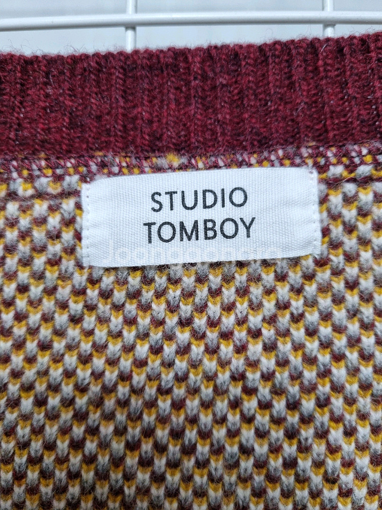 톰보이 니트조끼 니트베스트--2