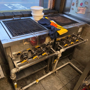 업소용 초벌기계 삿갓 가스그릴 lng 도시가스