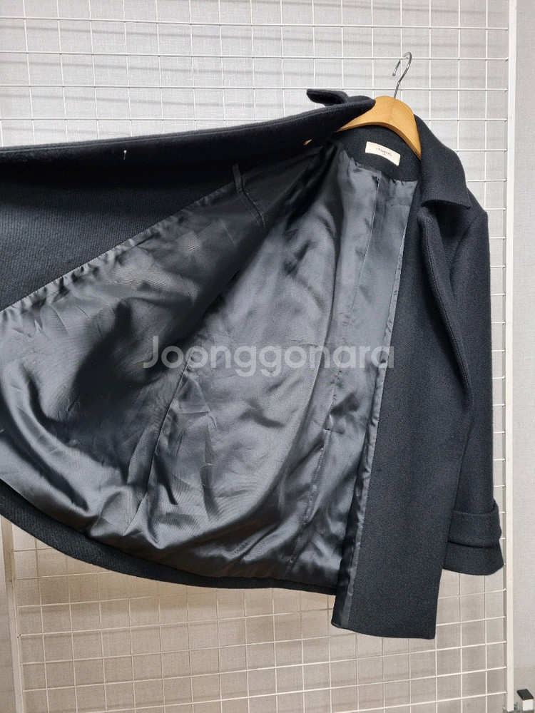 투아모트 하프 모직자켓 free (블랙)--2