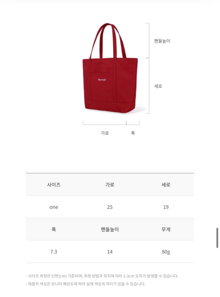 드파운드 가방 캔버스 미니 토트백 네이비(택달린 새상품) 이미지