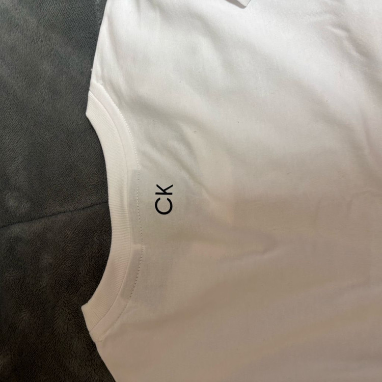 캘빈클라인 퍼포먼스 흰색 크롭 반팔티--8