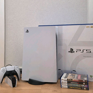 PS5 플스5 디스크 버전 + 듀얼센스1개 + 게임 4개