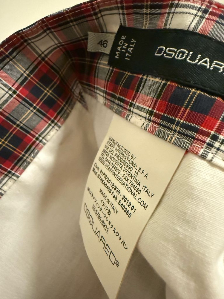 디스퀘어드2 여름체크 바지 46 새상품 이미지