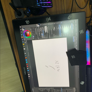 XP PEN Artist 22 2세대,레이저 타르타로스 한 손 키보드,펜 스탠드,독서대,작법서 2종 일괄