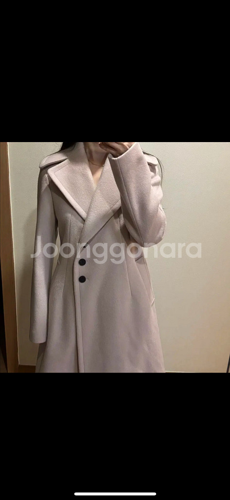 SJSJ 원피스형 프린세스 코트 양모 햅번 A라인 핑크 결혼식하객룩--7