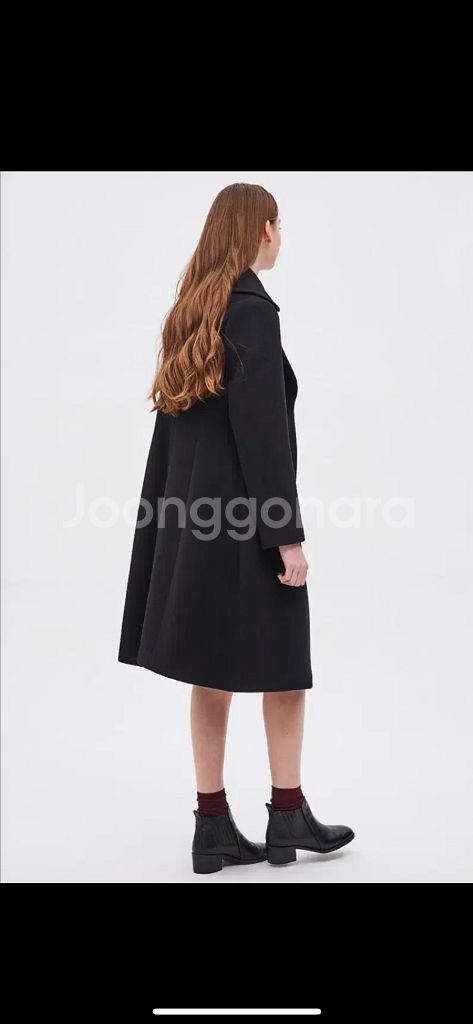 SJSJ 원피스형 프린세스 코트 양모 햅번 A라인 핑크 결혼식하객룩--9