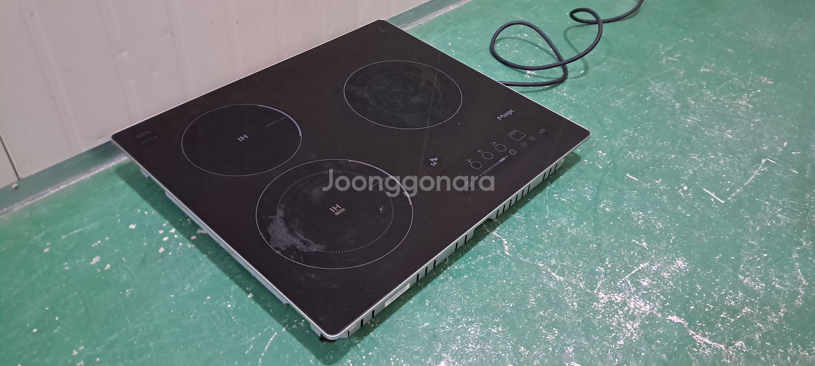 6190 SK매직 3구 하이브리드형 인덕션(블랙)--1