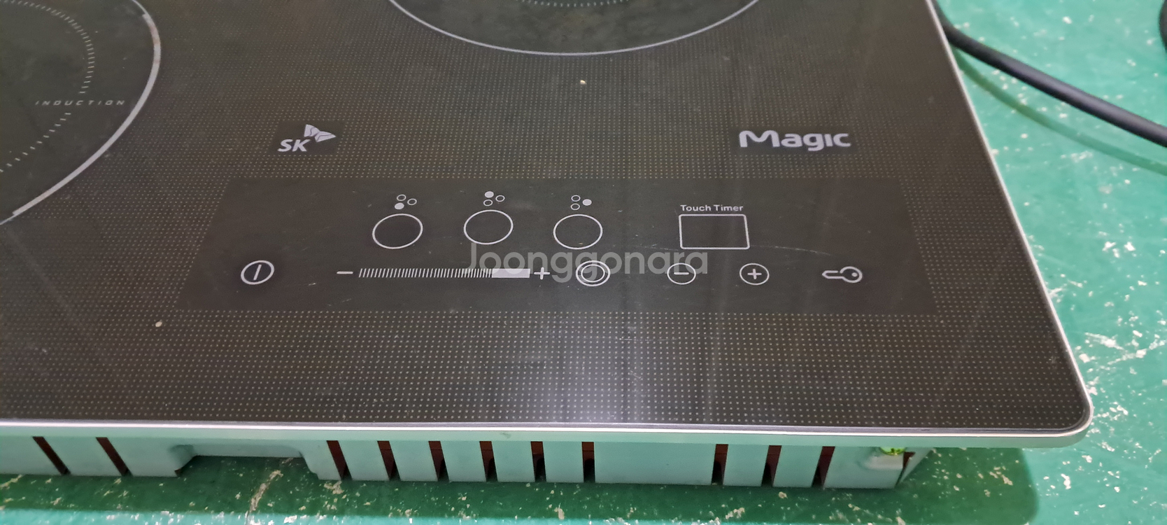 6190 SK매직 3구 하이브리드형 인덕션(블랙)--3