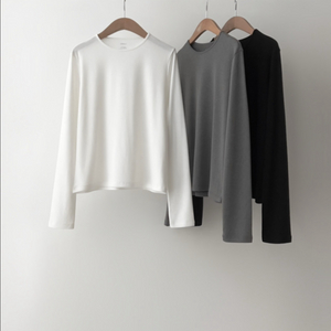 온스 기모 라운드 티셔츠 긴팔