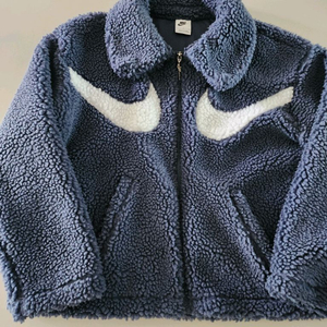 나이키 스우시 풀집 재킷 뽀글이 S