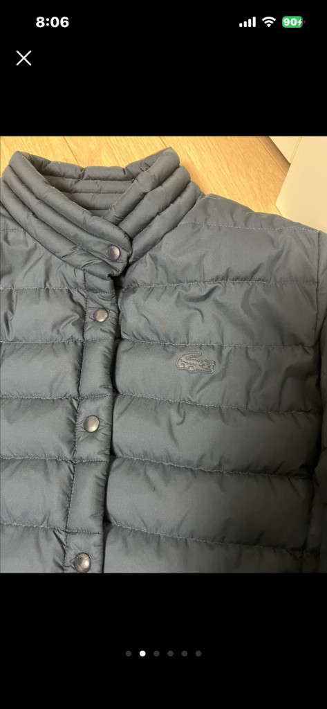 라코스테 여성 패딩 드라이 완료--1