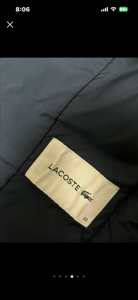 라코스테 여성 패딩 드라이 완료--3