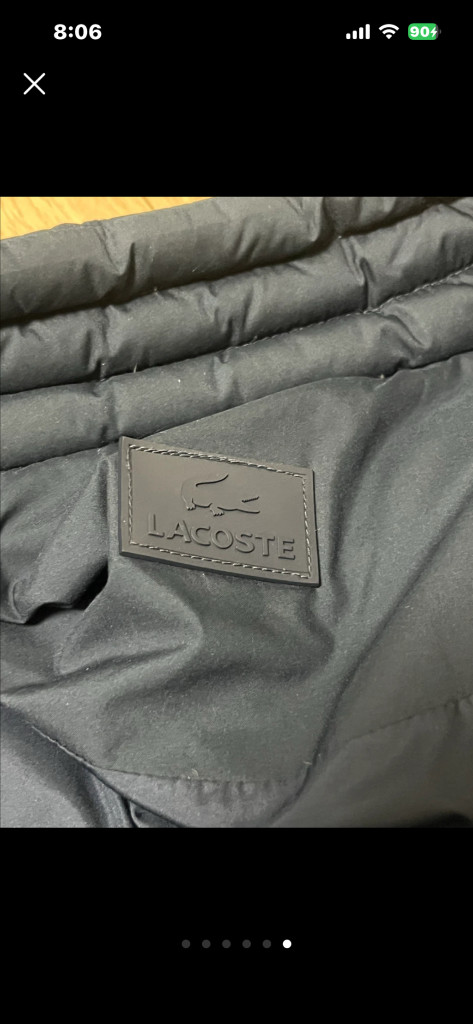 라코스테 여성 패딩 드라이 완료--5