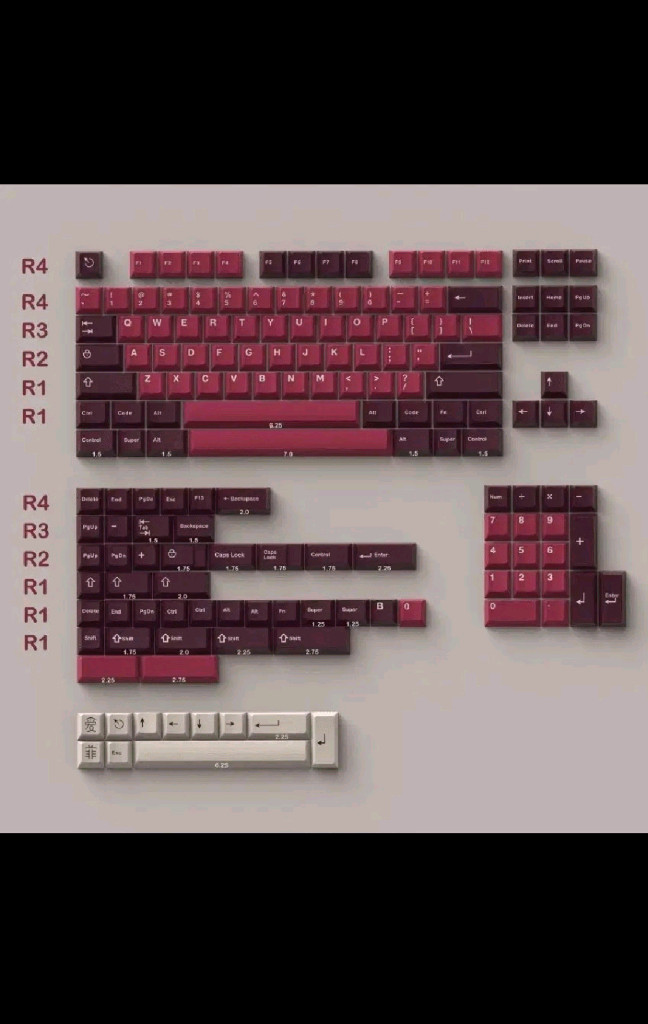아이페이 레드벨벳 키캡 (크렌베리) 미사용--1