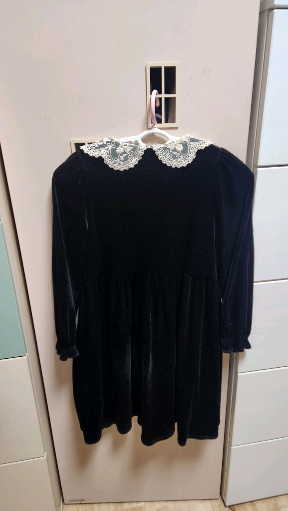 슈슈앤크라 벨벳 원피스 드레스 팝니다--1