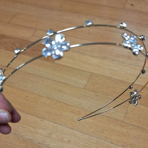 크리스털 포인트 골드 헤어밴드