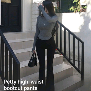 [추천/핏보장] 백포켓 하이웨스트 부츠컷 데님팬츠