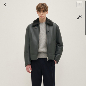 한섬 시스템옴므 무스탕 재킷