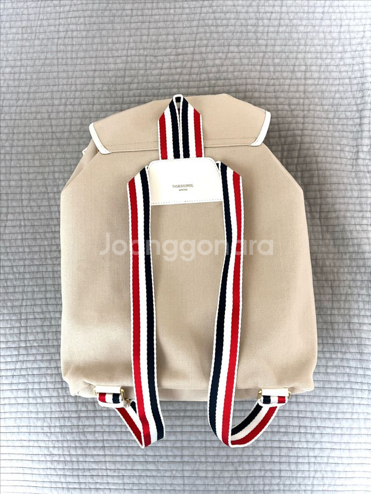 톰브라운 RWB 자카드 헌팅백팩 베이지컬러--3
