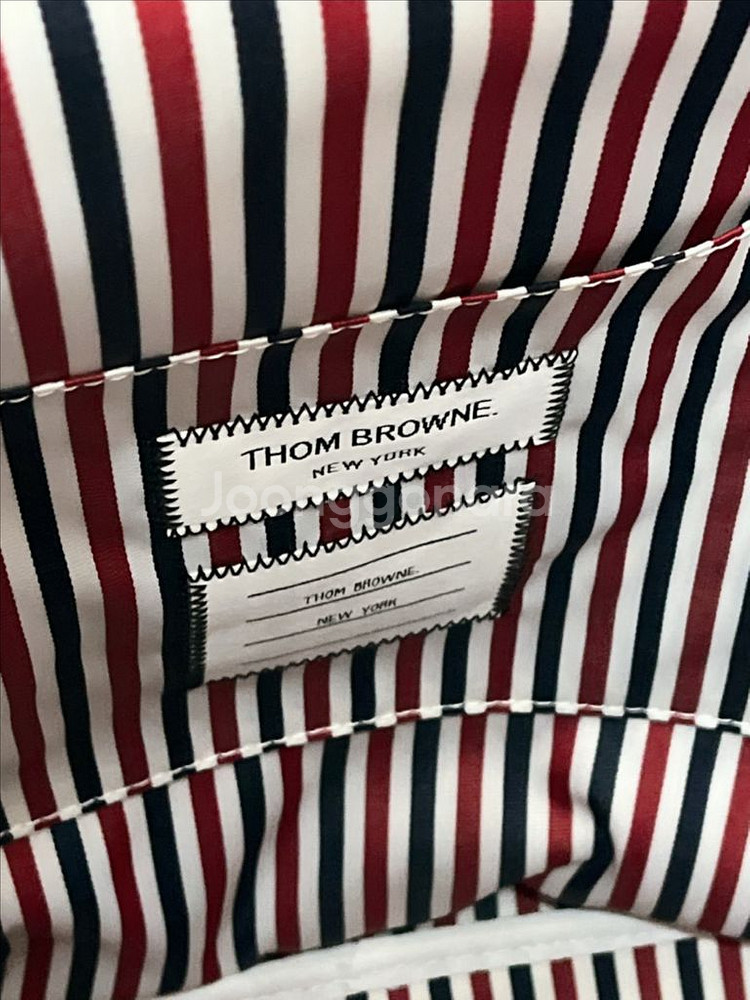 톰브라운 RWB 자카드 헌팅백팩 베이지컬러--7