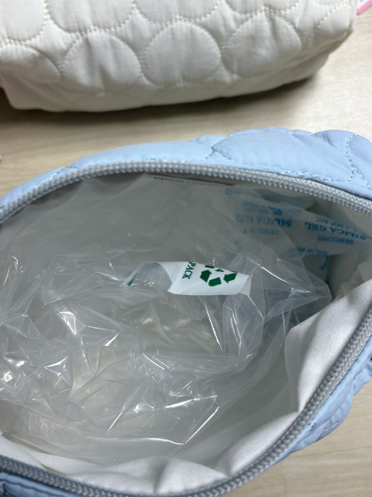 산리오 키티 짱구 누빔 퀼팅 파우치 악세사리 가방 이미지