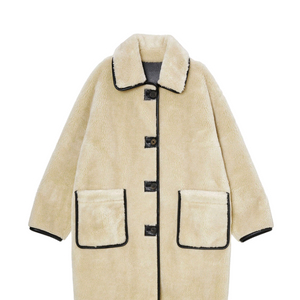 앳코너 양가죽 리버서블 롱코트