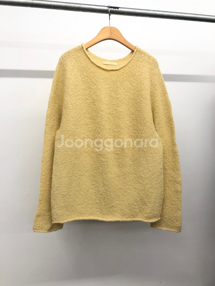 버앤버브 알파카모헤어 니트 옐로우 F--0