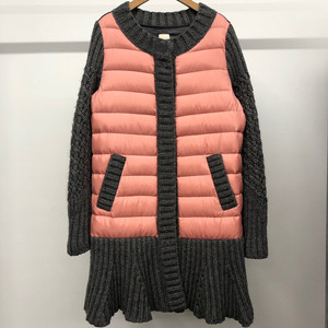 오즈세컨 덕다운 경량 니트 패딩 자켓 0사이즈