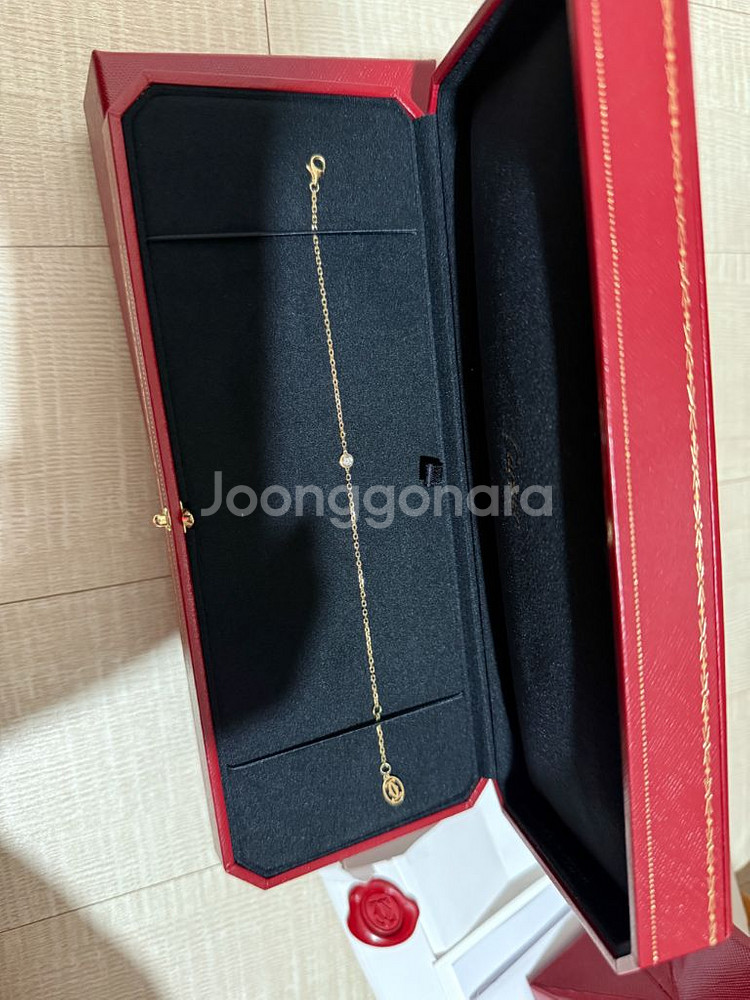 까르띠에 다무르 스몰 옐로우골드 팔찌--0