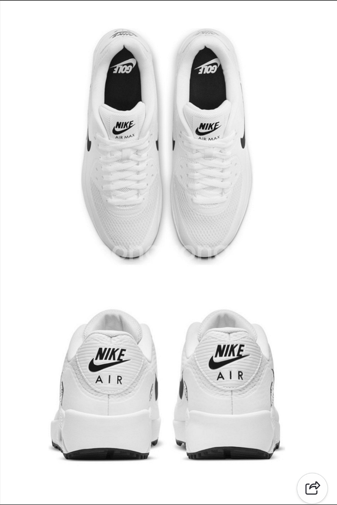 나이키 골프화 에어맥스 90 화이트(250)--1