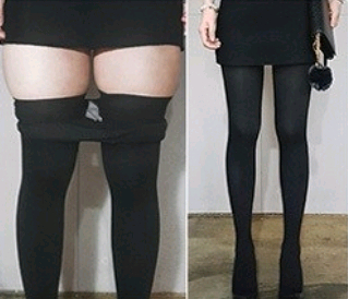 FLASEEK 씨스루 / 커피 / 블랙 / 누드 팬티스타킹--9