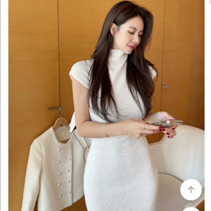 더마농 아이보리 니트원피스(새거)