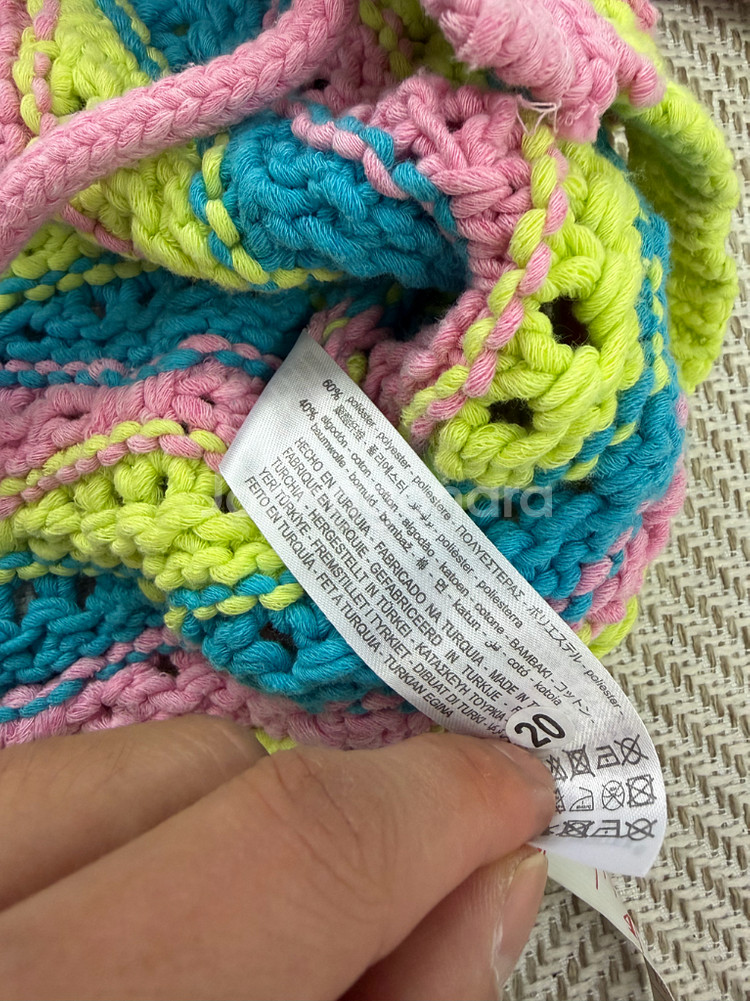 새제품) 자라 컬러풀 크로셰 니트 가디건 S--6