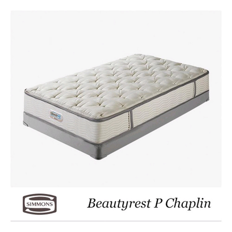 시몬스 뷰티레스트 P 찰린 매트리스 + 원목 침대프레임 세트 이미지