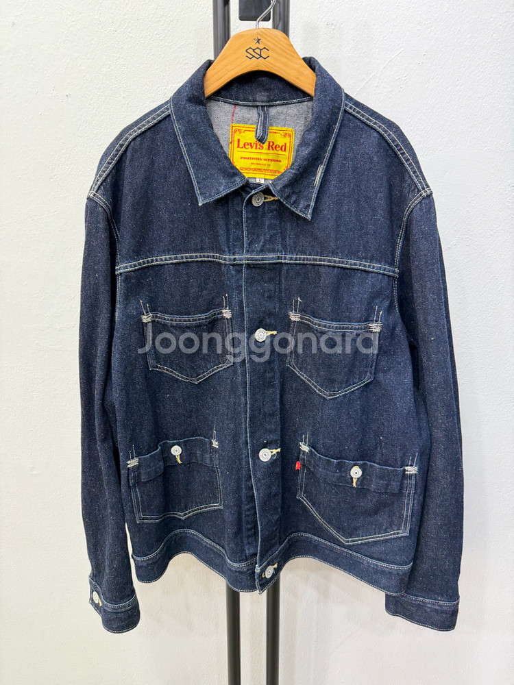 정품) 리바이스 레드 신치백 데님 트러거 자켓 L--0