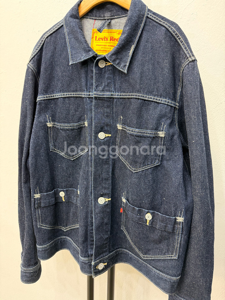 정품) 리바이스 레드 신치백 데님 트러거 자켓 L--2