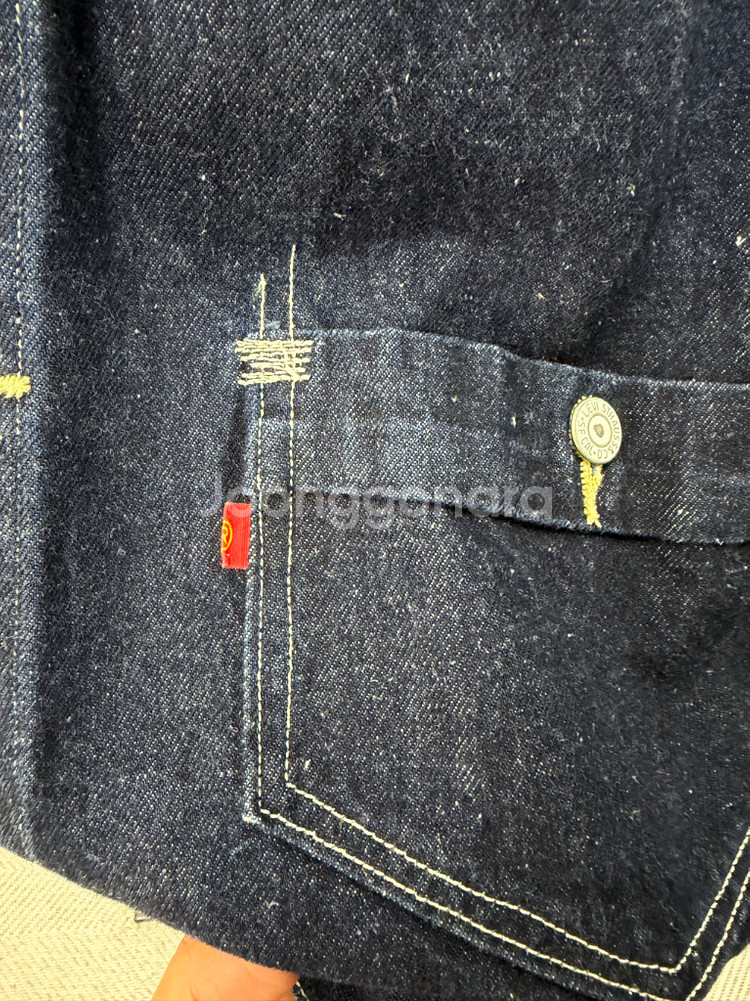 정품) 리바이스 레드 신치백 데님 트러거 자켓 L--3