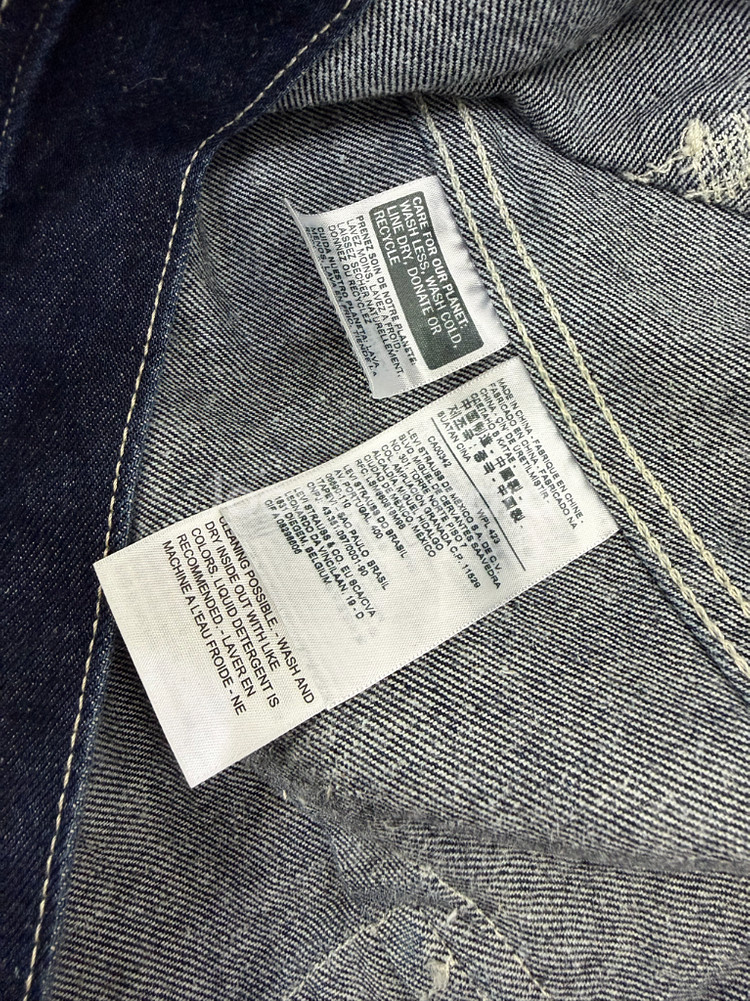 정품) 리바이스 레드 신치백 데님 트러거 자켓 L--7