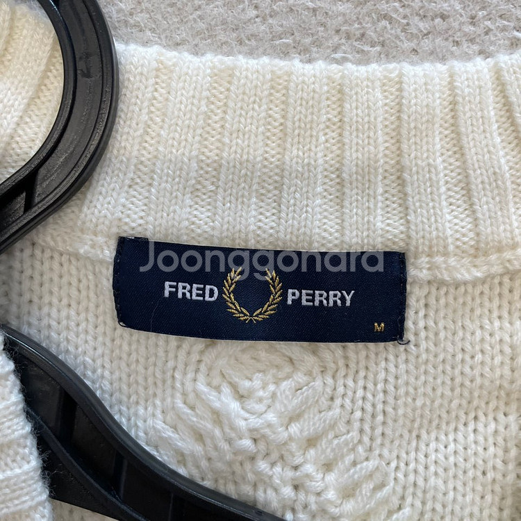 프레드페리 신형 텍스처 패널 가디건 100 폴로--3