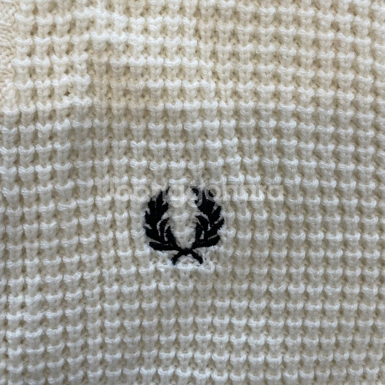 프레드페리 신형 텍스처 패널 가디건 100 폴로--4