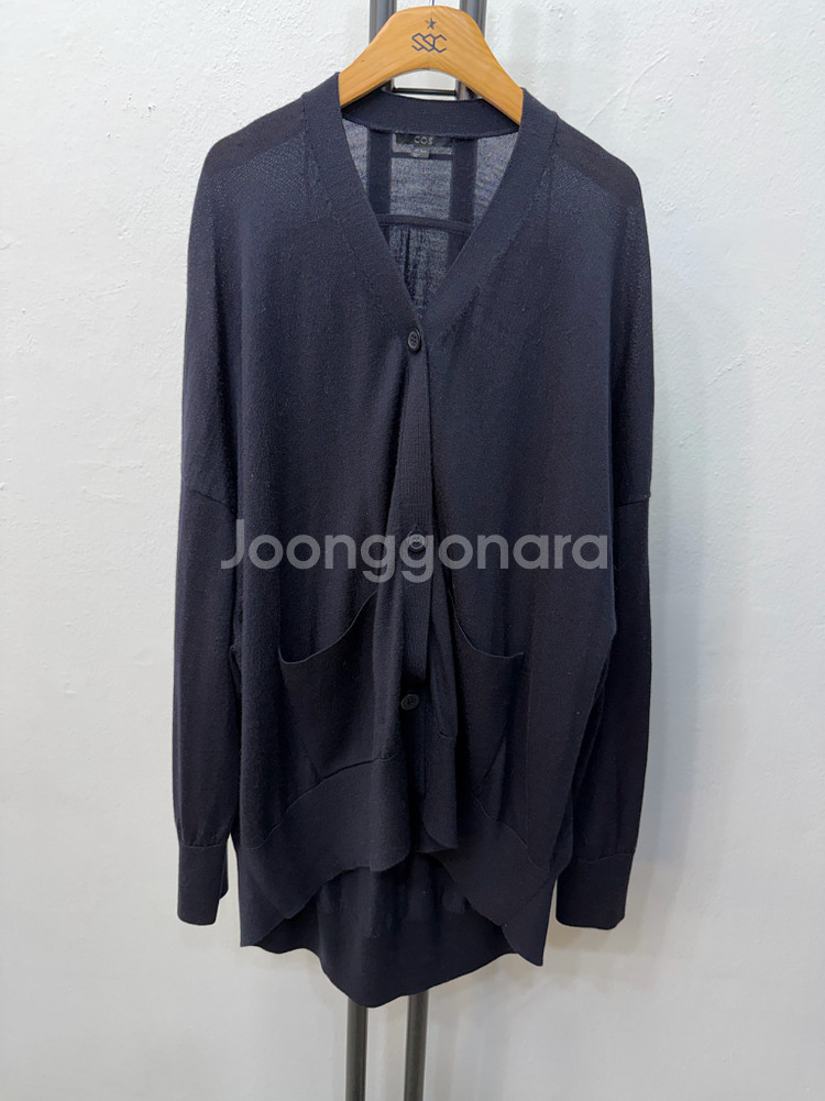 정품) COS 코스 여성 오버핏 가디건 M--0