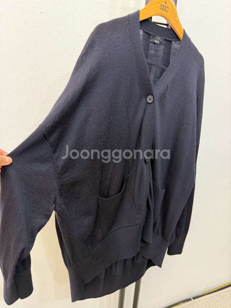 정품) COS 코스 여성 오버핏 가디건 M--1