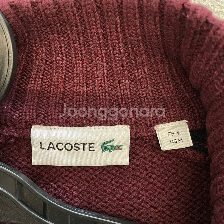 라코스테 남성 울 니트집업 100 L--3